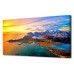 Canvas Wall Art Seascape Sunset Large Canvas Artwork Panoramic Contemporary Nature Pictures Island Blue Waves Sunset Sky for Home Office Decoration
